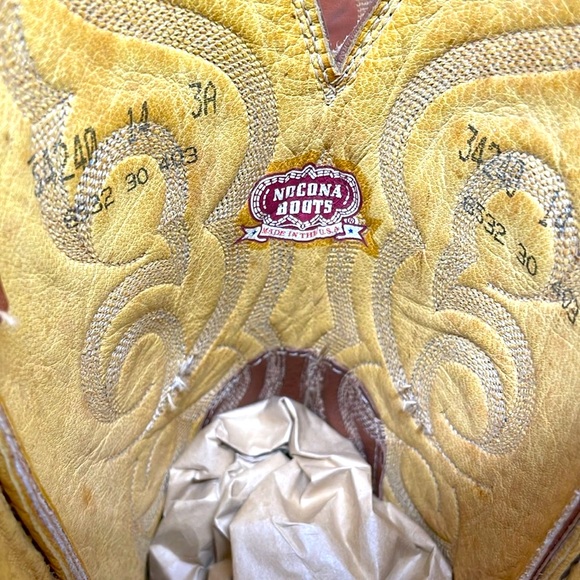 Nocona two toned leather western cowboy boots USA sz 14 - Picture 6 of 10